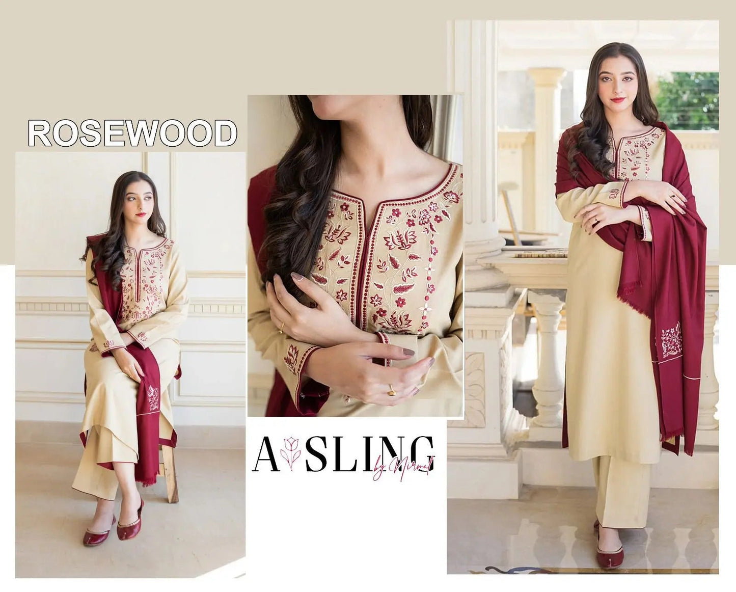 Winter Collections 2024 DHANAK 3Pcs suit EasyShop