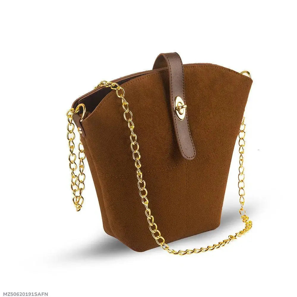 Women's PU Leather Plain Shoulder Bag EasyShop Mini Mart