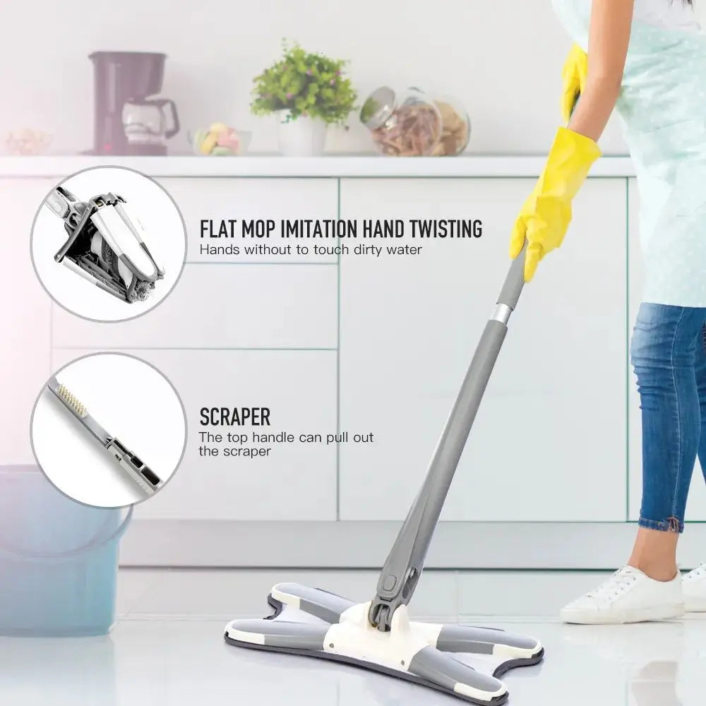 X Shape Microfiber Mop, Floor Clean Mop EasyShop