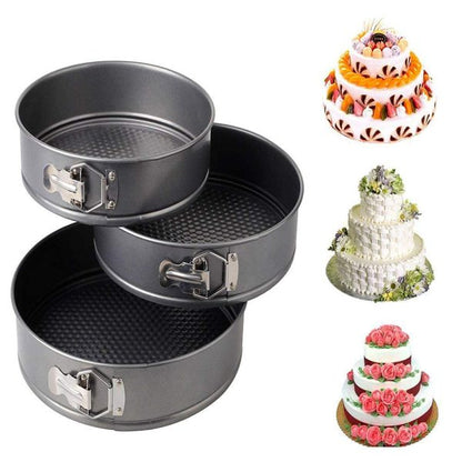 Set Of 3 Nonstick Round Shape Cake Mould Cake Pan