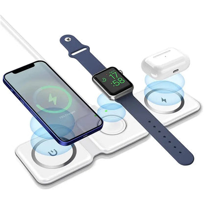 3 in 1 Magnetic Wireless charger Foldable 15W Original EasyShop