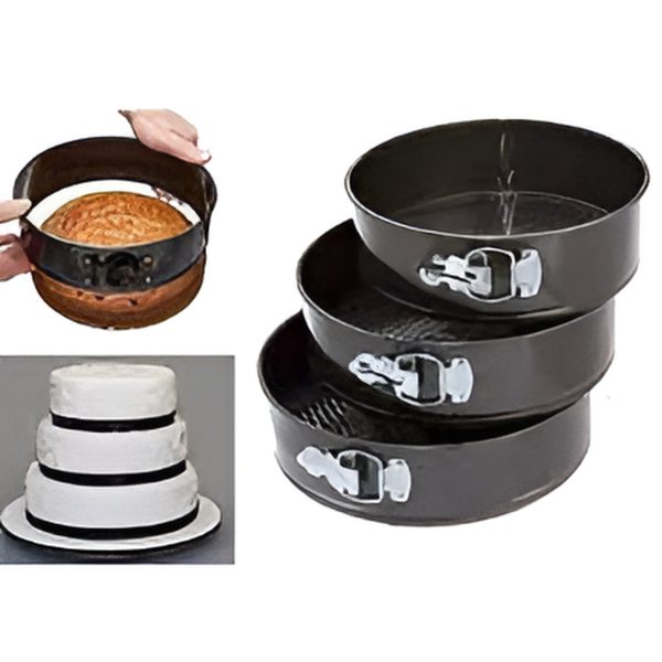 Set Of 3 Nonstick Round Shape Cake Mould Cake Pan