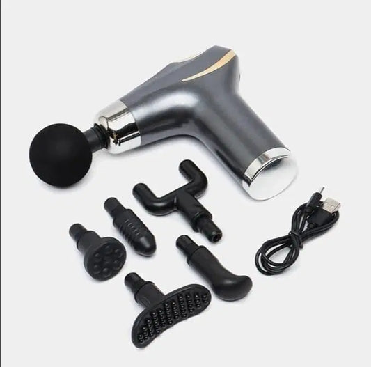 Compact Power Massager With 6 Interchangeable Heads CY-002